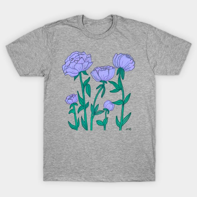 Peonies T-Shirt by LuvbuzzArt